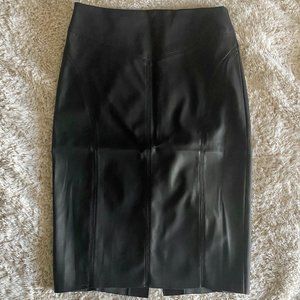 Faux leather skirt